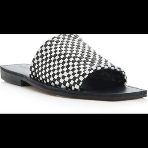 Parme Marin chess checkered sandals sz 9